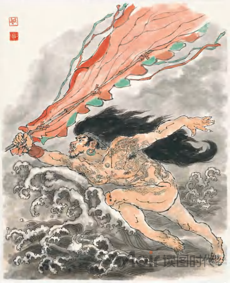 弄潮儿向涛头立，手把红旗旗不湿6