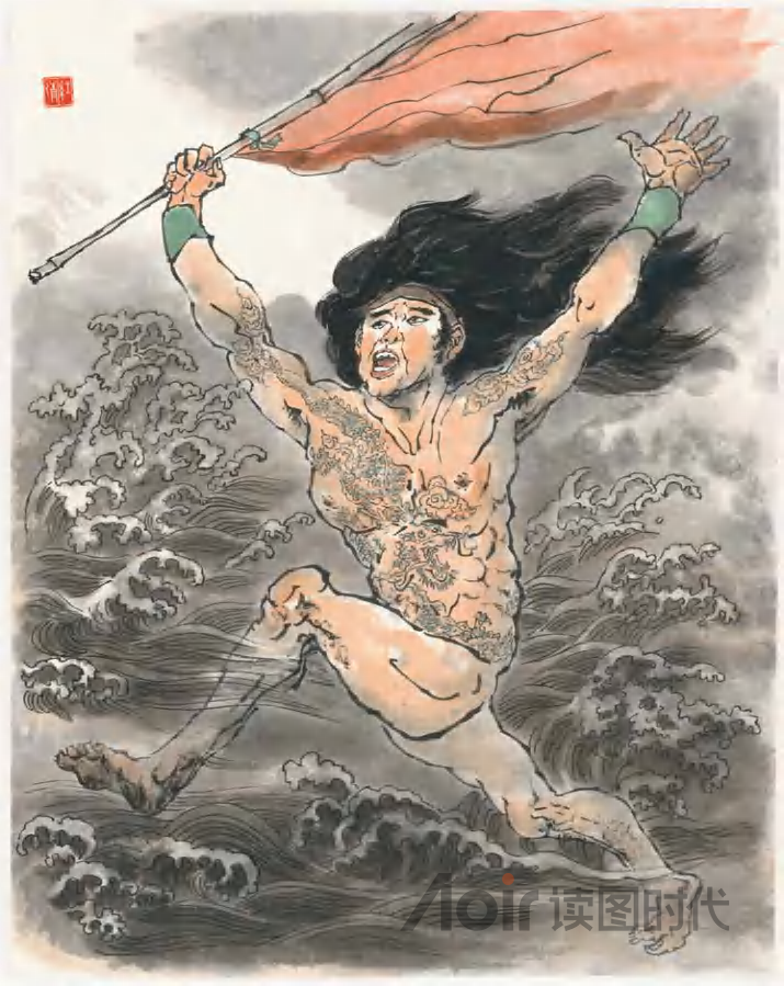 弄潮儿向涛头立，手把红旗旗不湿7